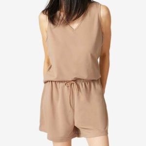 🆕 NYDJ French Terry Lounge Set in Neutral Monochrome Beige S/M